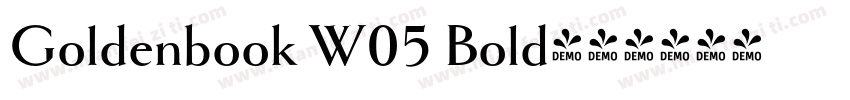 Goldenbook W05 Bold字体转换